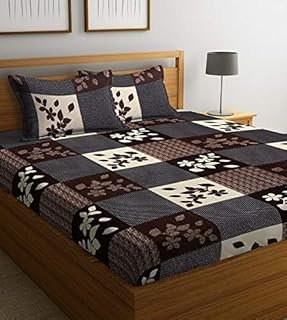 King Size/Double, Elastic Fitted Bedsheet (72”x78”) + 2 Pillow Covers